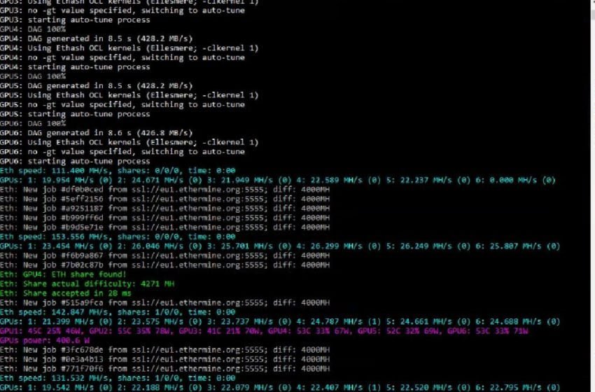 Jak nastavit ve PhoenixMiner těžbu Ethereum pro GPU/4GB?