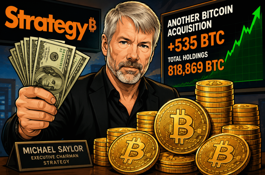 Strategy znovu nakupuje Bitcoin. Firemní gigant míří k hranici 820 tisíc BTC