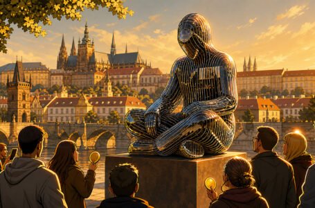 Bitcoinová komunita posílá Satoshiho do Prahy. Na sochu už vybrala přes jeden bitcoin