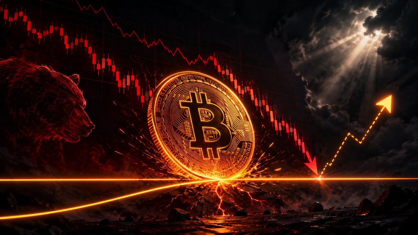 bitcoin pokles dalle