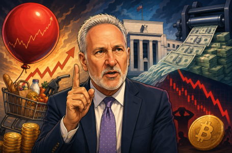 Peter Schiff bije na poplach: Inflace míří vzhůru a běžné zvýšení sazeb nemusí stačit