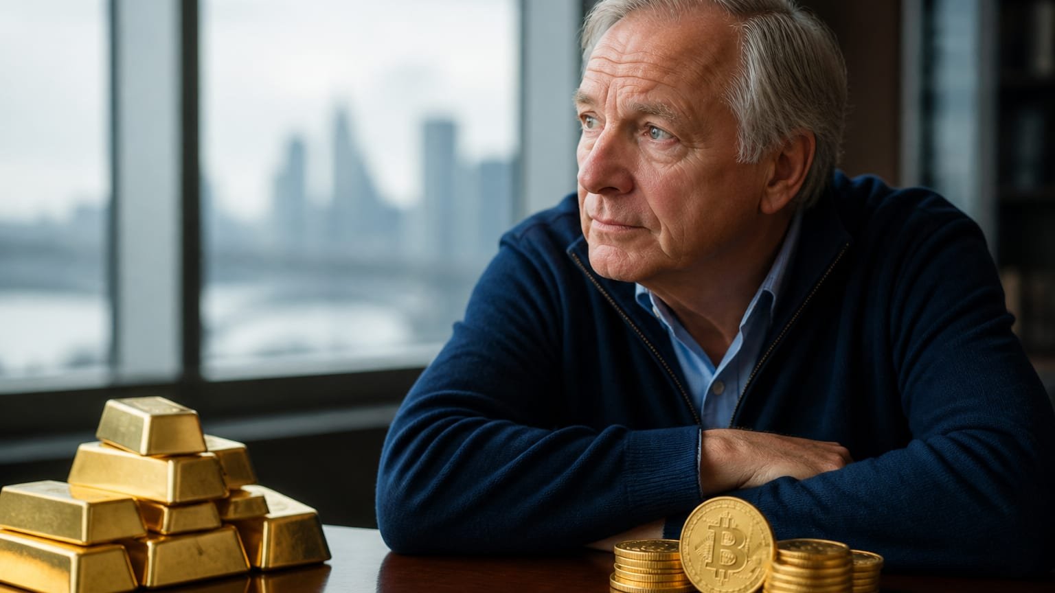 Ray Dalio radí držet trochu bitcoinu a zlato kvůli riziku amerického dluhu